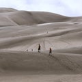 Great Sand Dunes National Park lies south of the US state of Colorado. There are sand dunes up to 200 meters high.